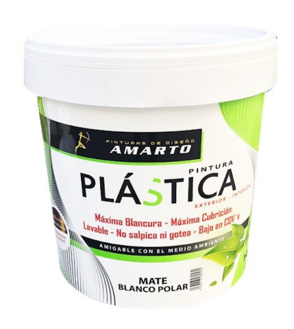 Pintura blanca mate interior exterior lavable