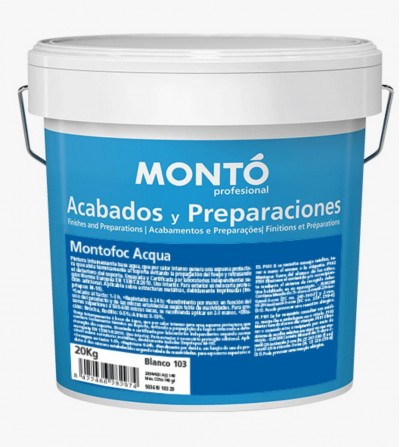 Pintura intumescente base agua Montofoc Acqua 20KG