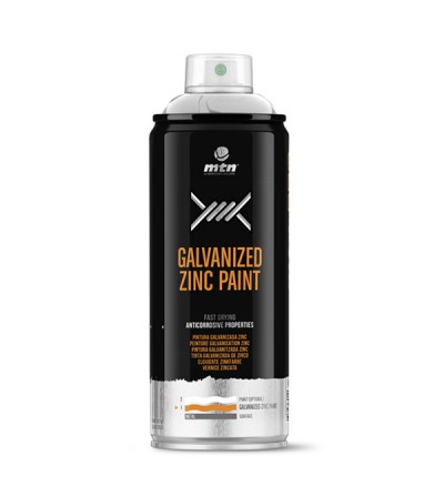 Mtn pro plata galvanizada zinc brillante 400 ml