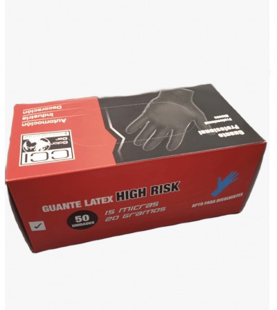 Guante profesional High Risk 50uds.