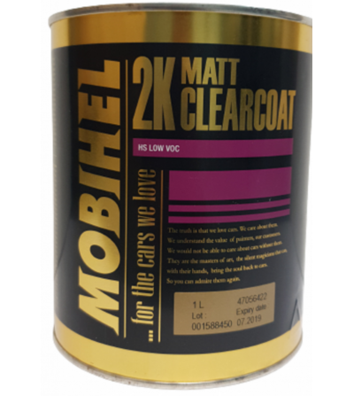 Barniz bicapa HS mate 2:1 clearcoat 1L