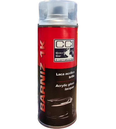 Spray barniz 1K bicapa brillante 400 ml