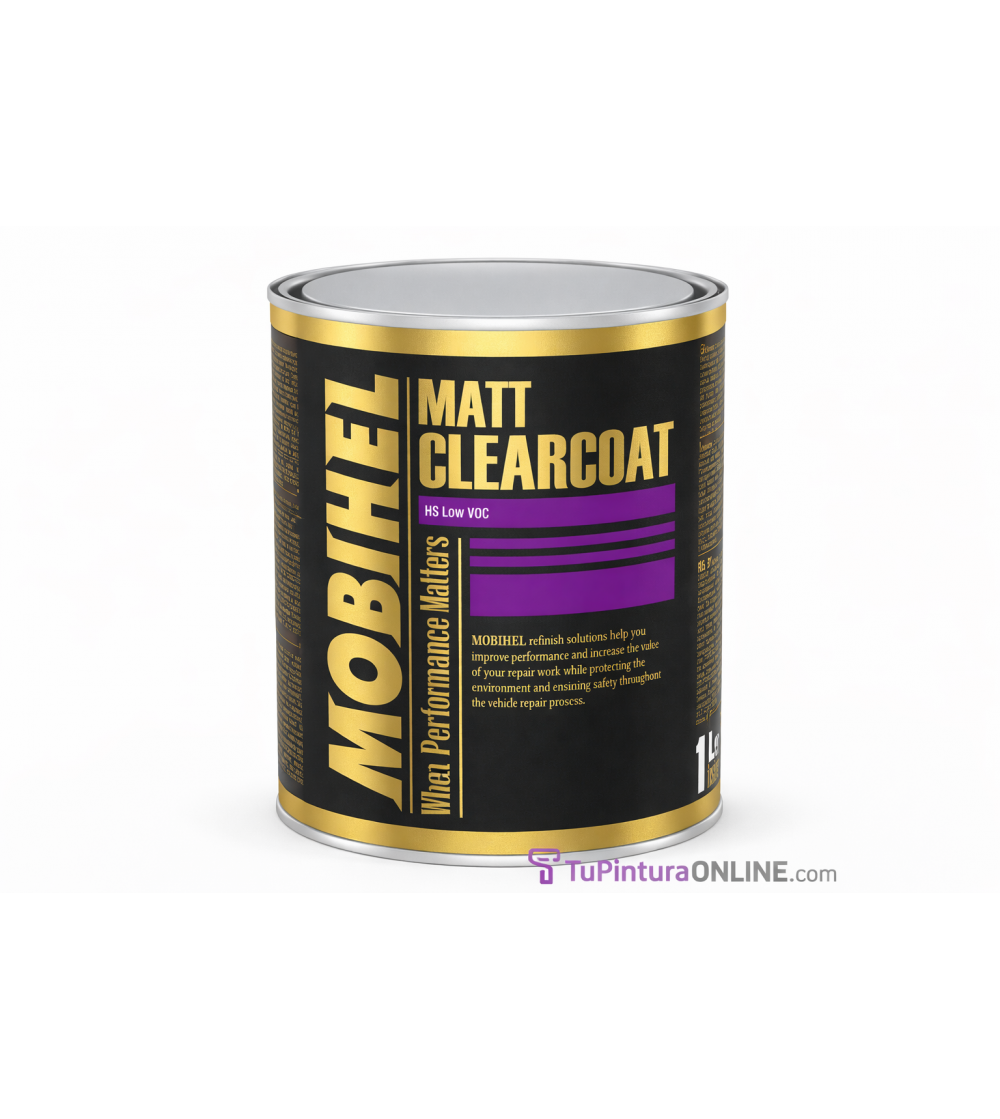 Barniz bicapa HS mate 2:1 clearcoat 1L