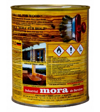 Aceite Mora Madera satinado 1L